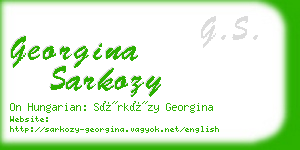 georgina sarkozy business card